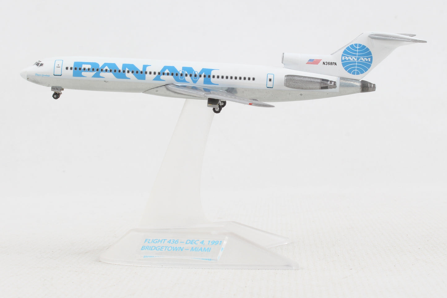 HE535885 HERPA PAN AM 727-200 1/500 LAST FLIGHT