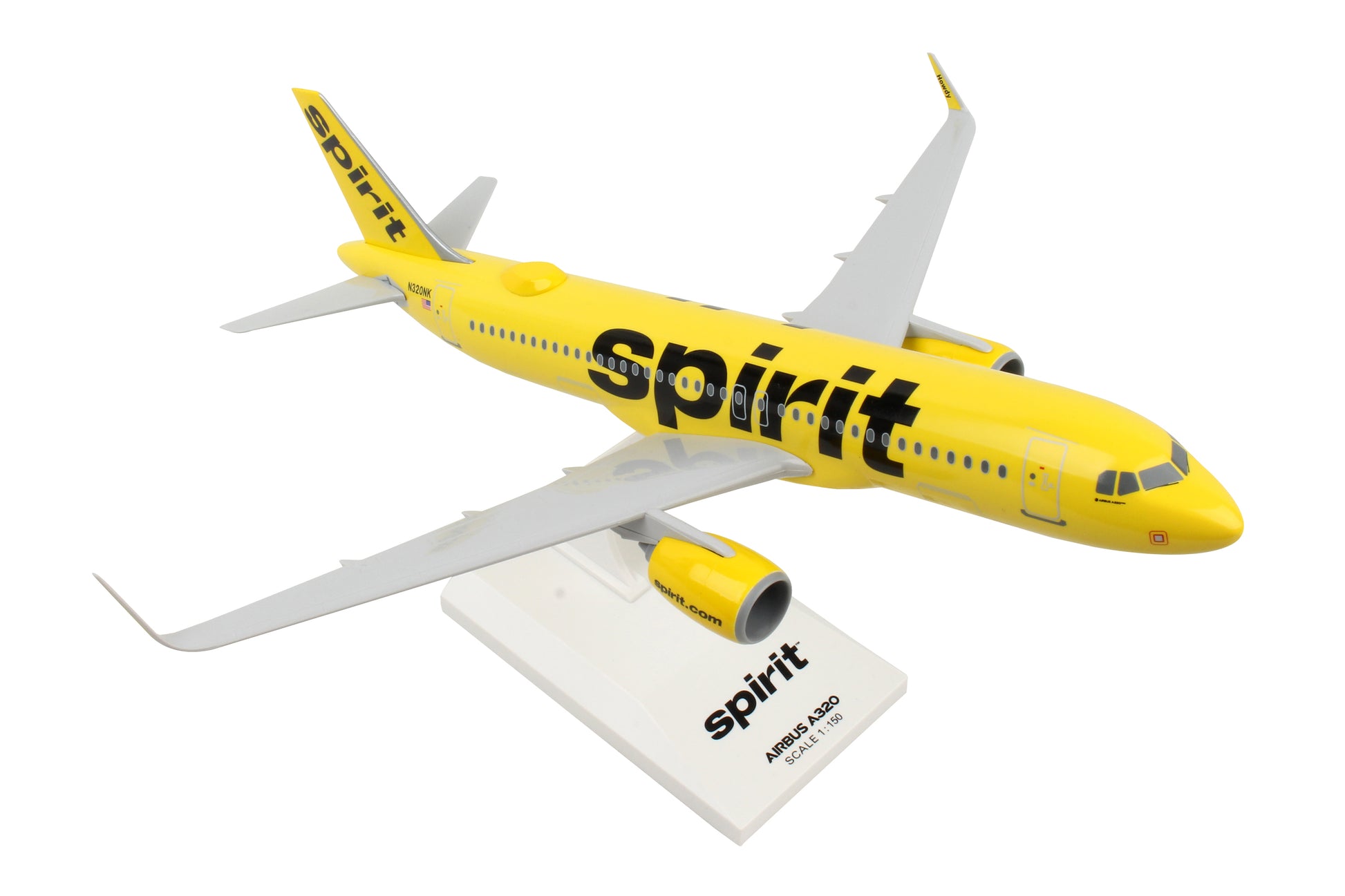 SKR1011 SKYMARKS SPIRIT A320NEO 1/150 NEW LIVERY W/WIFI DOME - SkyMarks Models