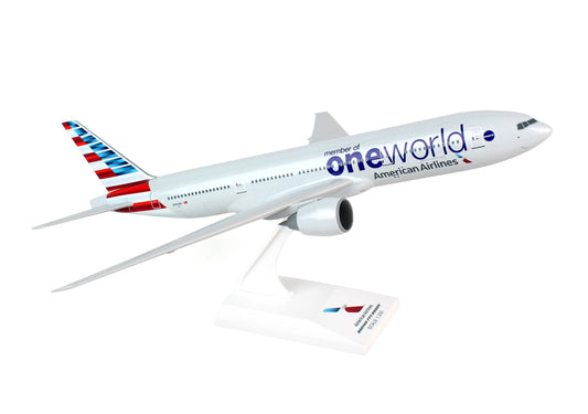 SKR822 SKYMARKS AMERICAN 777-200 1/200 ONE WORLD NEW LIVERY - SkyMarks Models