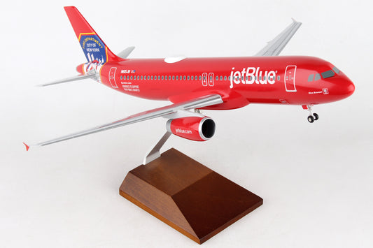 SKR8360 SKYMARKS SUPREME JETBLUE A320 1/100 FDNY W/WOOD STAND & GEAR - SkyMarks Models